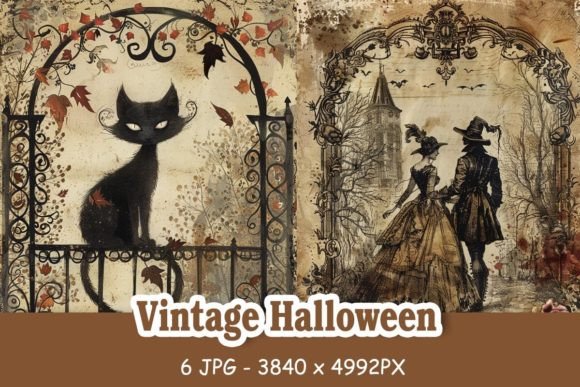 Download Vintage Halloween Backgrounds - Vintage Collection