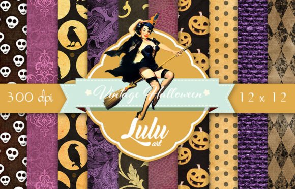 Download Vintage Halloween Patterns - Vintage Collection