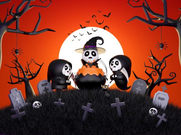 Download Scary Ghost in the Cemetery - Scary Collection