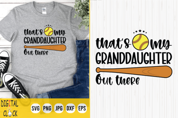 Download That's My Granddaughter  Softball Svg - Premium Resources
