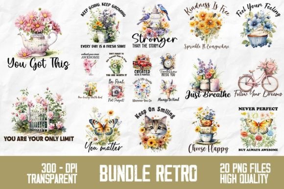 Download Retro Vintage Quote Design Bundle - Vintage Collection